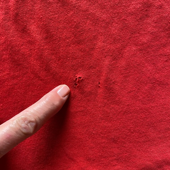 Vintage Chicago Bulls Team Single Stitched Red Tee Shirt Size Large 🐂 88-89 - Picture 4 of 10